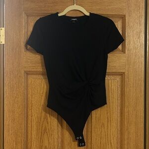Express Black Short Sleeve Bodysuit